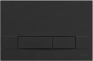 Клавиша смыва для унитаза Lemark Bit 9802006 черный матовый soft touch, 1