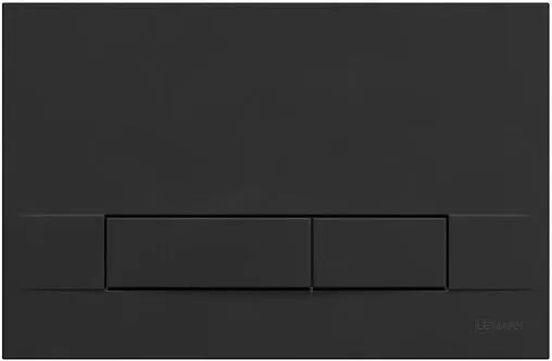 Клавиша смыва для унитаза Lemark Bit 9802006 черный матовый soft touch