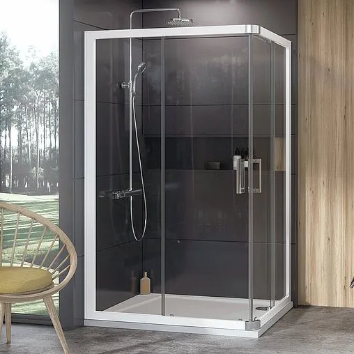 Душевая дверь 1000мм прозрачное стекло Ravak 10° 10RV2K-100 1ZJA0100Z1