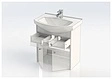 Тумба-умывальник Aquanet Грейс 60 белый/дуб кантербери 00198374+00182641