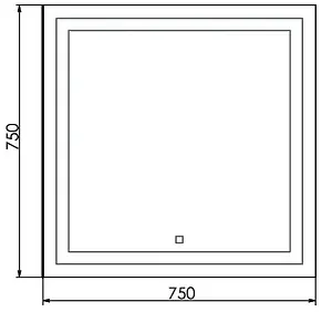 Зеркало с подсветкой Comforty Квадрат 75 00004140521CF Зеркало с подсветкой Comforty Квадрат 75 00004140521CF, 2