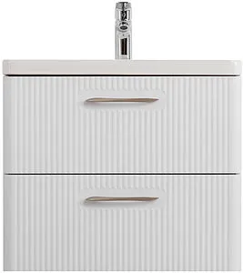 Тумба-умывальник подвесная BelBagno DUE 60 Белый металлик DUE-600-2C-SO-BM-P+BB-8076-3-60, 1