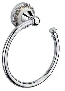 Полотенцедержатель Fixsen Bogema хром/белый с рисункомFX-78511 Полотенцедержатель Fixsen Bogema хром/белый с рисункомFX-78511, 1