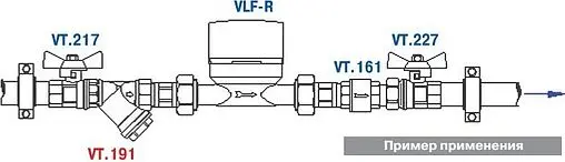 Фильтр угловой сетчатый ½&quot;в x ½&quot;н Valtec VT.191.N.04