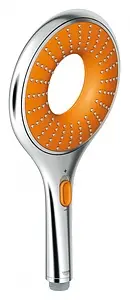 Лейка ручного душа Grohe Rainshower Icon хром/оранжевый 27444000 Лейка ручного душа Grohe Rainshower Icon хром/оранжевый 27444000, 1