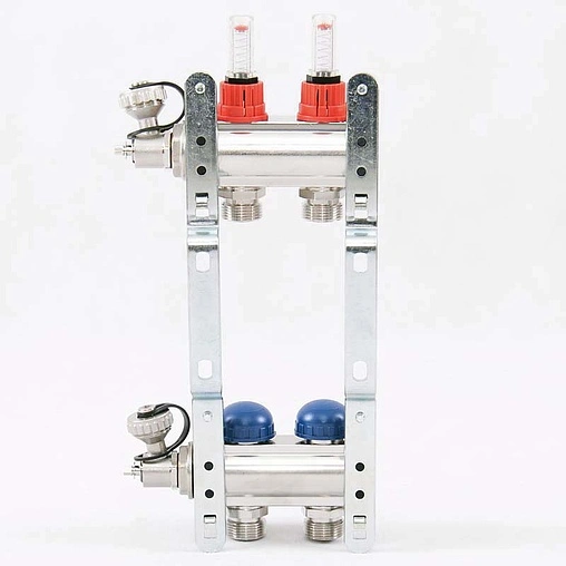 Группа коллекторная с расходомерами 2 отвода 1&quot;в/в x ¾&quot;ек Uni-fitt 440E4302