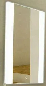 Зеркало с подсветкой Continent Rico Led 60x80 с часами белый, 1