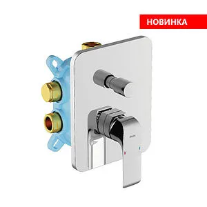 Смеситель для ванны скрытого монтажа Ravak Flat хром X070123, 5