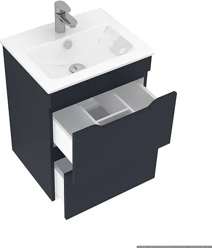 Тумба-умывальник Aquanet Практика 50 маренго 00330456+44050