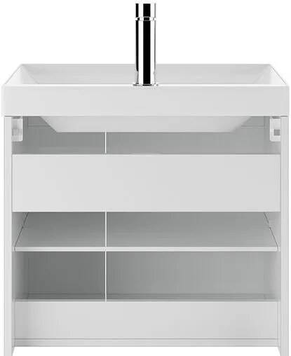 Тумба под умывальник подвесной Домино Graffo 60 белый DGr2405T