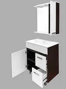 Тумба-умывальник напольная Comforty Манчестер 75 белый/венге Тумба-умывальник напольная Comforty Манчестер 75 белый/венге, 4