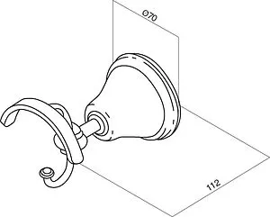 Крючок Am.Pm 5 O Clock золото A2535501 Крючок Am.Pm 5 O Clock золото A2535501, 2