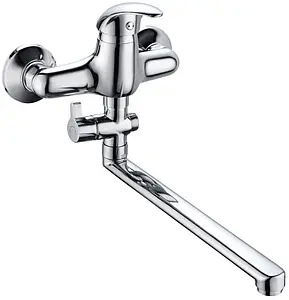 Смеситель для ванны с длинным изливом Gross Aqua Basic хром 7237257C-35L(F) Смеситель для ванны с длинным изливом Gross Aqua Basic хром 7237257C-35L(F), 1