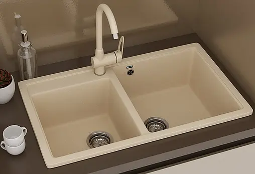 Мойка кухонная Ulgran U-200-341 ультра-белый