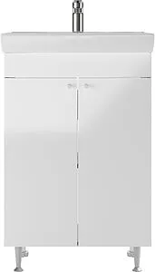 Тумба-умывальник напольная Айсберг Промо 60 белый DP2612T+4607152363500, 3