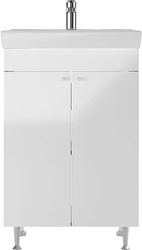 Тумба-умывальник напольная Айсберг Промо 60 белый DP2612T+4607152363500