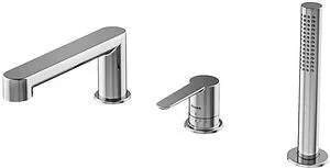 Смеситель на борт ванны на 3 отверстия Ravak Puri хром X070142, 1