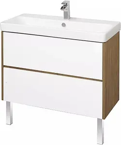 Тумба-умывальник Aquaton Сканди 90 белый/дуб рустикальный 1A2519K0SDZ90 Тумба-умывальник Aquaton Сканди 90 белый/дуб рустикальный 1A2519K0SDZ90, 3