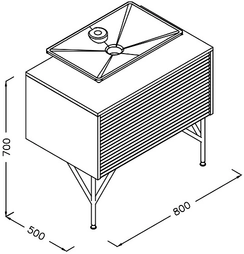 Тумба-умывальник напольная ISVEA Suit 80 белый/дуб 27SUS065081I+10SY50065SV-2C Тумба-умывальник напольная ISVEA Suit 80 белый/дуб 27SUS065081I+10SY50065SV-2C