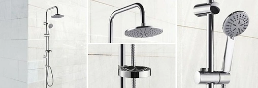 Душевая система без смесителя Gross Aqua Delta хром GA9007