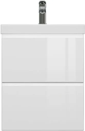 Тумба-умывальник подвесная Cersanit Moduo Slim 50 белый 64124+S-UM-MOD50SL/1