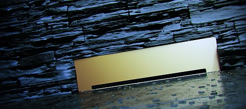 Лоток душевой Set встраиваемый в стену 310мм h=56мм 0.8л/сек Pestan Confluo Wall Drain Gold 300 13100061