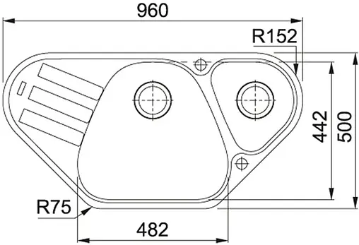 Мойка кухонная Franke Antea AZG 661-E белый 114.0489.386