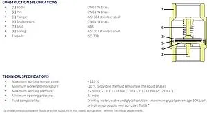 Клапан обратный пружинный 1¼"в x 1¼"в Tiemme EUROSTOP 3500145 Клапан обратный пружинный 1¼"в x 1¼"в Tiemme EUROSTOP 3500145, 3