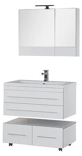 Шкаф-зеркало Aquanet Верона 90 L белый 00172339 Шкаф-зеркало Aquanet Верона 90 L белый 00172339