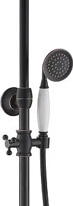 Душевая система со смесителем для ванны Timo Adelia чёрный матовый-антик SX-6010/04, 4