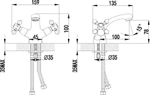 Смеситель для раковины Lemark Vista хром LM7606C Смеситель для раковины Lemark Vista хром LM7606C, 2