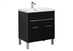 Тумба под умывальник напольная Aquanet Верона 75 чёрный 00182707, 1