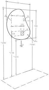 Зеркало с подсветкой Aquaton Венто 100 1A260902VO010, 2