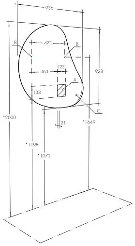 Зеркало с подсветкой Aquaton Венто 100 1A260902VO010