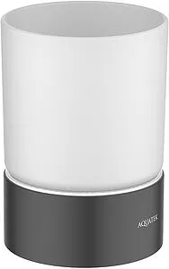 Стакан Aquatek Лира чёрный матовый AQ4428MB, 1