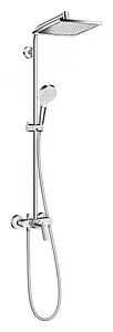 Душевая система со смесителем для душа Hansgrohe Crometta E 240 1jet хром 27284000 Душевая система со смесителем для душа Hansgrohe Crometta E 240 1jet хром 27284000, 1