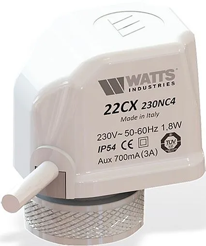 Сервопривод электротермический НО 220 B WATTS 22CX230NA2 10029674