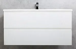 Тумба-умывальник подвесная Cezares Molveno 100 Bianco Ghiaccio MOLVENO-100-2C-SO-BG+CEZ1000/500-LV-MR Тумба-умывальник подвесная Cezares Molveno 100 Bianco Ghiaccio MOLVENO-100-2C-SO-BG+CEZ1000/500-LV-MR, 3