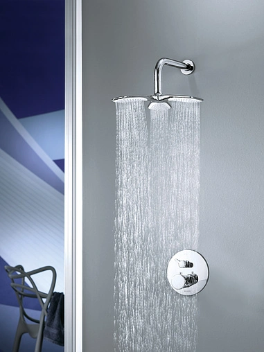 Лейка верхнего душа Kludi Fizz белый/хром 6757805-00