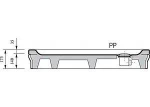 Панель для поддона Ravak Perseus 100 set L A82AA01010, 3