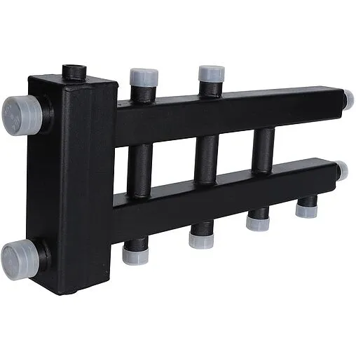 Распределительный коллектор 4 контура с гидрострелкой 1½&quot;н x 1&quot;н Rommer RDG-0060-024024