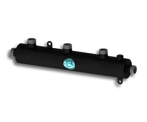 Коллектор распределительный проходной 3 отвода 1&quot;н/н x 1&quot;н Север-R-К3 1945015, 1