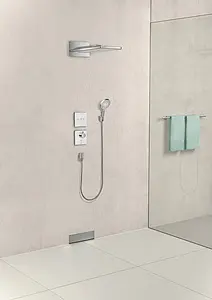 Термостат с отдельным выводом для ручного душа Hansgrohe ShowerSelect Glass Highflow чёрный/хром 15735600 Термостат с отдельным выводом для ручного душа Hansgrohe ShowerSelect Glass Highflow чёрный/хром 15735600, 4