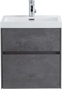Тумба-умывальник подвесная BelBagno PIETRA MINI 50 Stucco Cemento PIETRA MINI-500AS-2C-SO-SCM+BB-500-PM-LVB Тумба-умывальник подвесная BelBagno PIETRA MINI 50 Stucco Cemento PIETRA MINI-500AS-2C-SO-SCM+BB-500-PM-LVB, 1