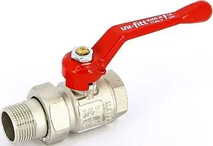 Кран шаровый с американкой ¾"в x ¾"н Uni-fitt 113L3000 Кран шаровый с американкой ¾"в x ¾"н Uni-fitt 113L3000, 1