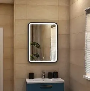 Зеркало с подсветкой Continent Enjoy Black Led 60 чёрный ЗЛП1100, 4