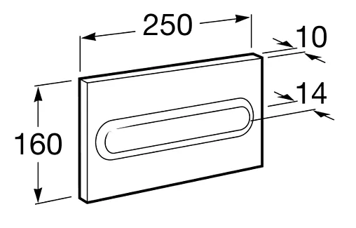 Клавиша смыва для унитаза Roca PL-1 890095100 белый глянцевый Клавиша смыва для унитаза Roca PL-1 890095100 белый глянцевый
