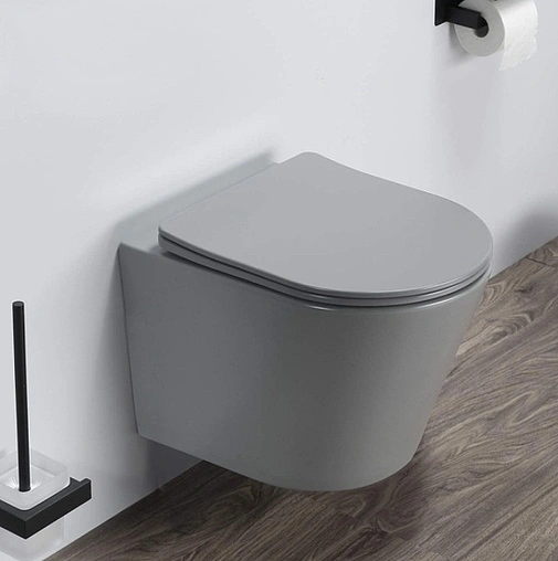 Унитаз подвесной безободковый Comforty светло-серый 105MH