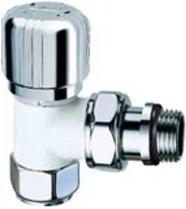 Вентиль терморегулирующий угловой M24x19 x ½"н LadyFAR белый/серебро FL 0117 12P Вентиль терморегулирующий угловой M24x19 x ½"н LadyFAR белый/серебро FL 0117 12P, 1