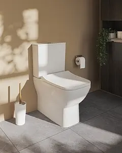 Унитаз-компакт безободковый VitrA Integra Square Open-Back Rim-Ex белый 9833B003-7205, 3